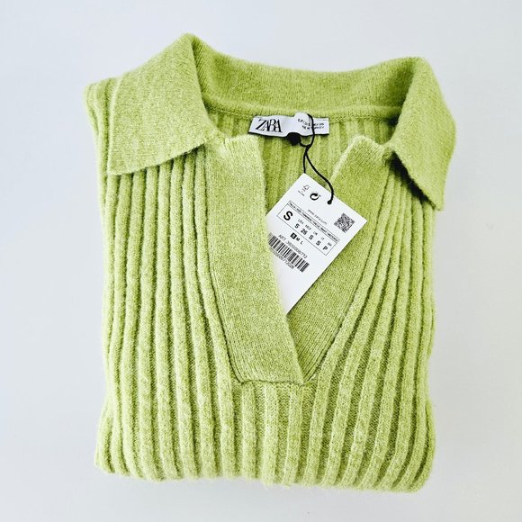 ZARA RIBBED KNIT SWEATER - Picture 4 of 9